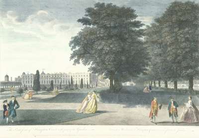Image of The South Front of Hampton Court, with Part of the Garden / Façade Méridionale d’Hampton Court, avec une Partie du Jardin