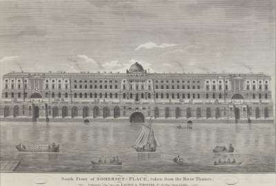 Image of South Front of Somerset-Place, taken from the River Thames