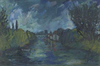 Image of River Loing at Night