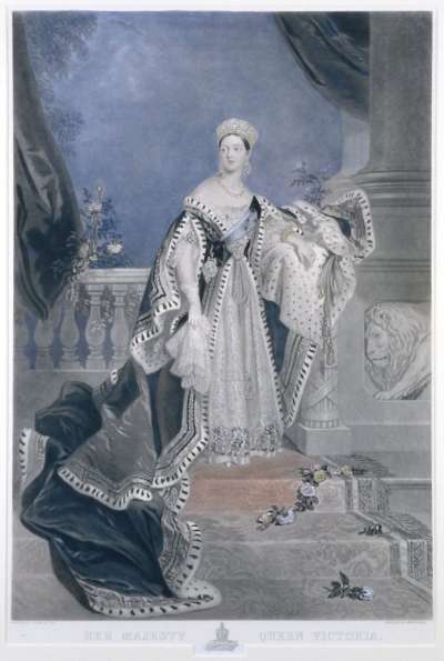 Image of Queen Victoria (1819-1901) Reigned 1837-1901 in Coronation Robes