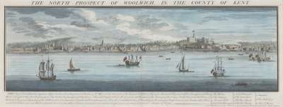 Image of The North Prospect of Woolwich, in the County of Kent