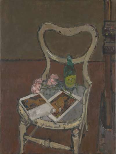 Image of Modigliani Reproductions with Paper Flowers