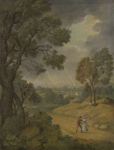 Image of Celadon and Amelia in a Landscape