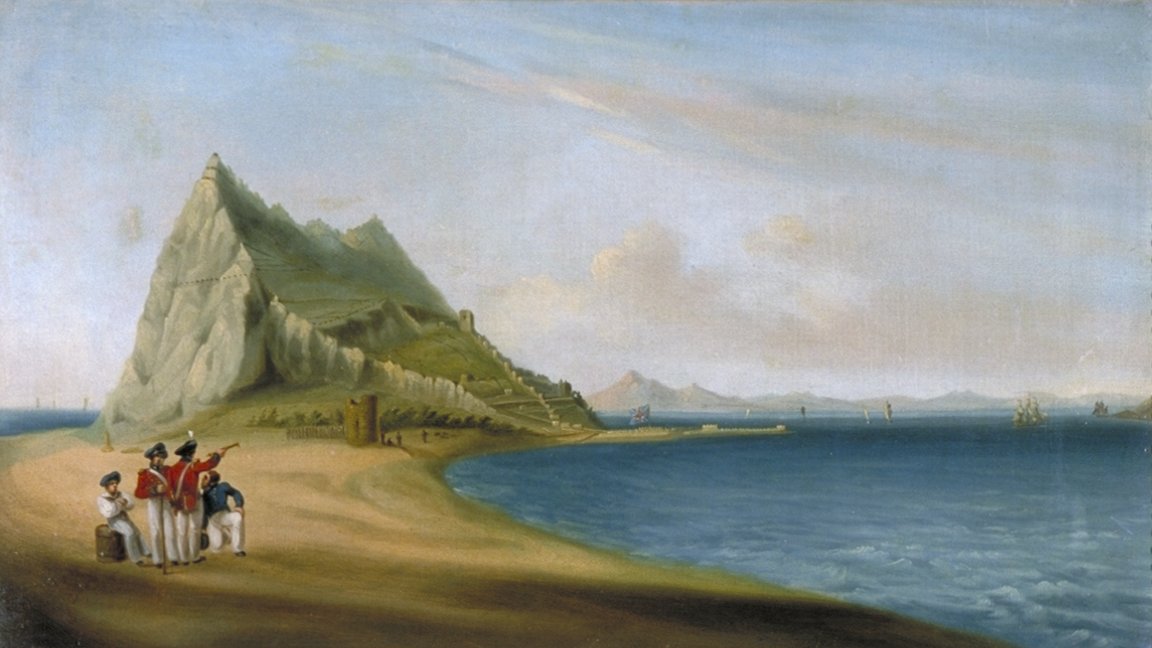 Image of North View of Gibraltar from Spanish Lines