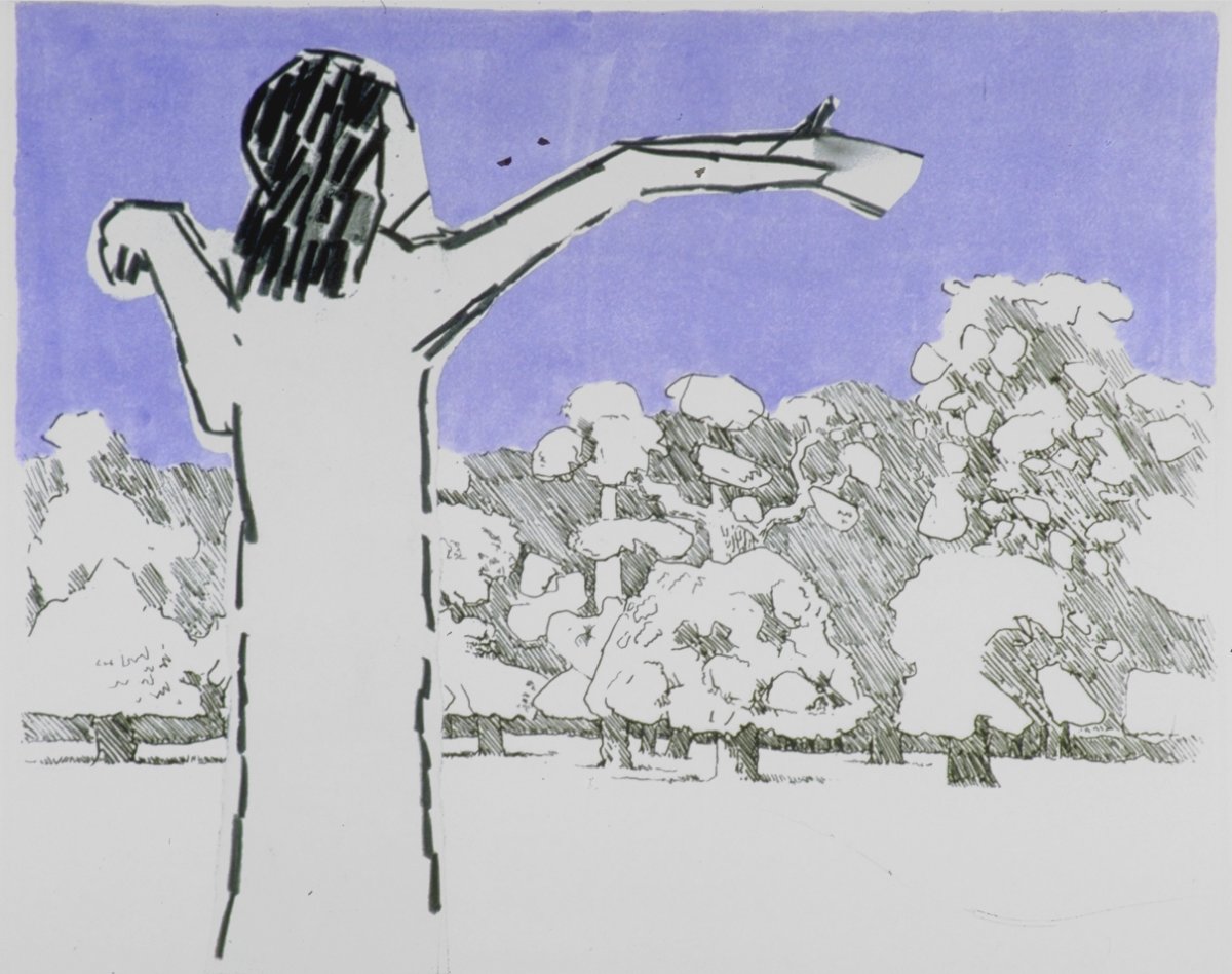 Image of Richmond Park: Tall Figure with Jerky Arms