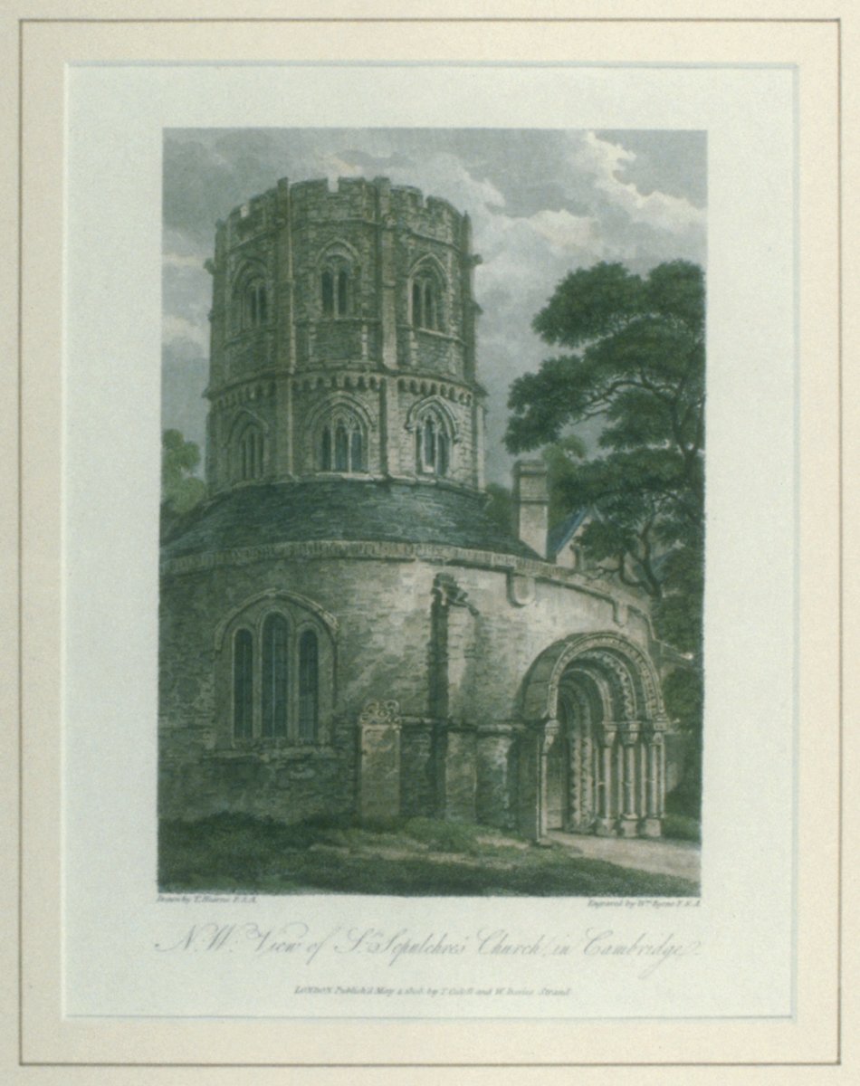 Image of N W View of St. Sepulchre’s Church in Cambridge