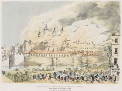 Image of Conflagration of the Tower of London on the Night of 30 October 1841