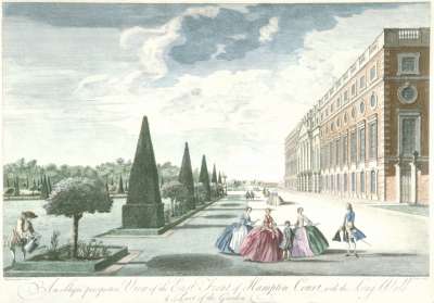 Image of An Oblique Perspective View of the East Front of Hampton Court