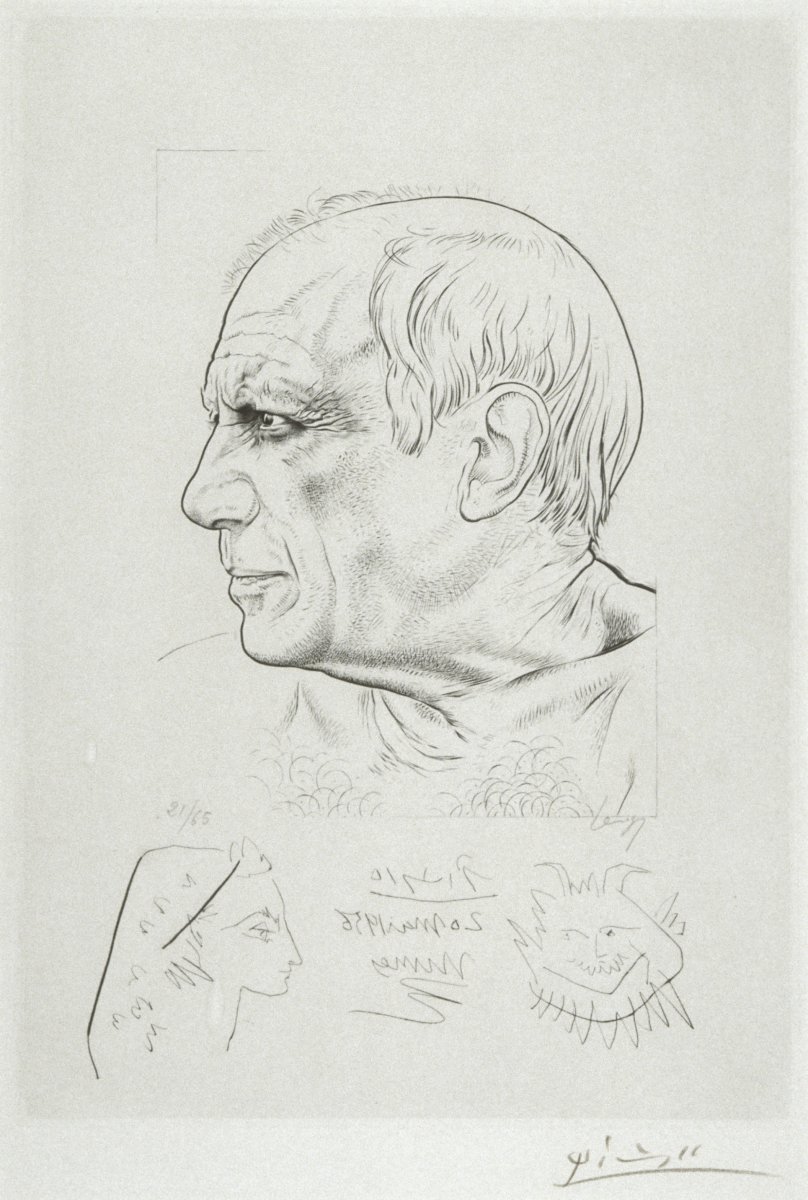 Image of Portrait de Pablo Picasso et Remarque pour Témoignage