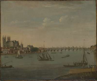 Image of Westminster Abbey and Bridge from Horseferry, Lambeth