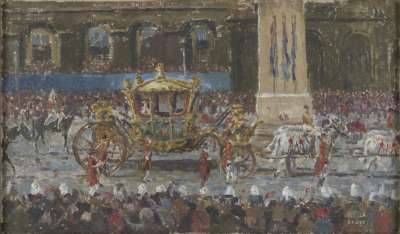 Image of The Procession Passing the Cenotaph