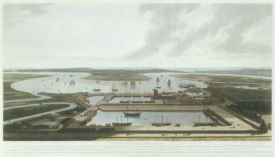 Image of A View of the East India Docks