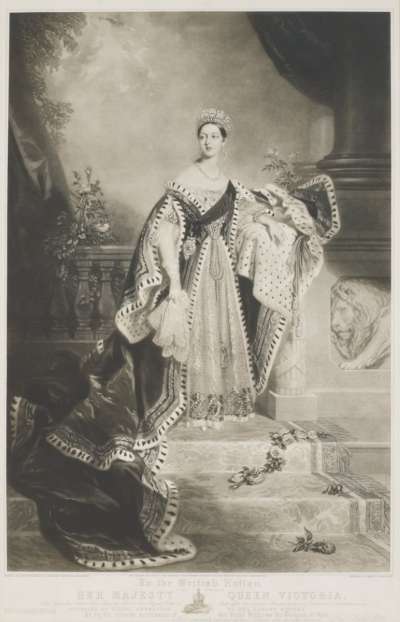 Image of Queen Victoria (1819-1901) in Coronation Robes