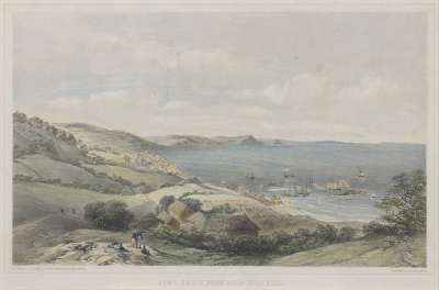 Image of Lyme Regis, from Holm Bush Hill