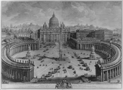 Image of Il Prospetto Principale del Tempio e Piazza di S. Pietro in Vaticano