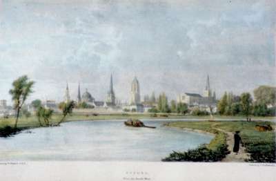 Image of Oxford.  From the South West