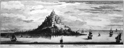 Image of The South West Prospect of St Michael’s Mount in Cornwall