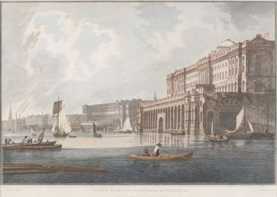 Image of View of Somerset Place, including the Adelphi, etc