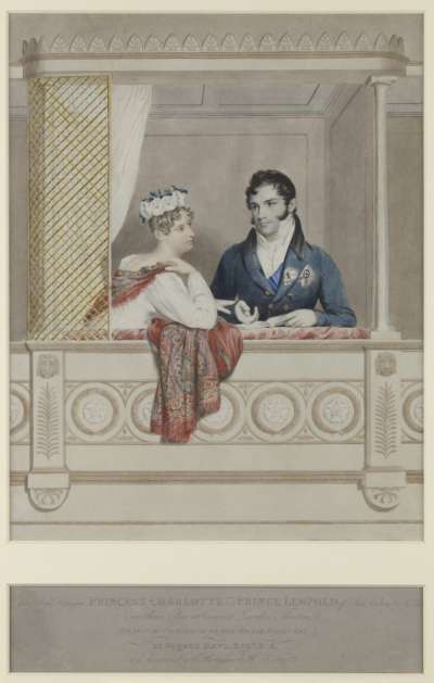 Image of Princess Charlotte & Prince Leopold at Covent Garden