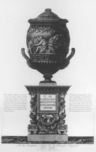 Image of Vaso Antico di Marmo Ornato di Varie, e ben’Intese Sculture all’Intorno