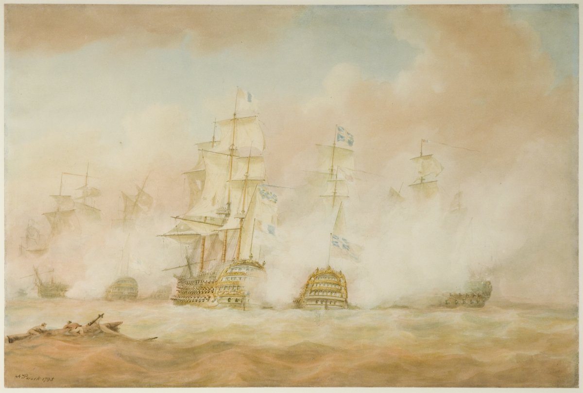 Image of Lord Howe Breaking the French Line, 1 June 1794