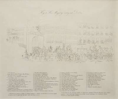 Image of King George IV’s Triumphal Entry into Dublin, 17 August 1821 [Key]