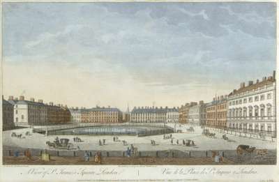 Image of A View of St. James’s Square, London / Vue de la Place de St. Jaques a Londres