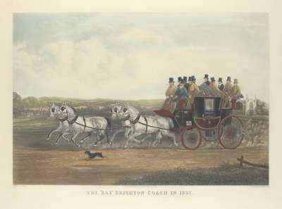 Image of The “Age” Brighton Coach in 1852