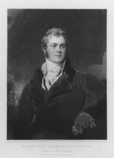 Image of Frederick John Robinson, Viscount Goderich and 1st Earl of Ripon (1782-1859)