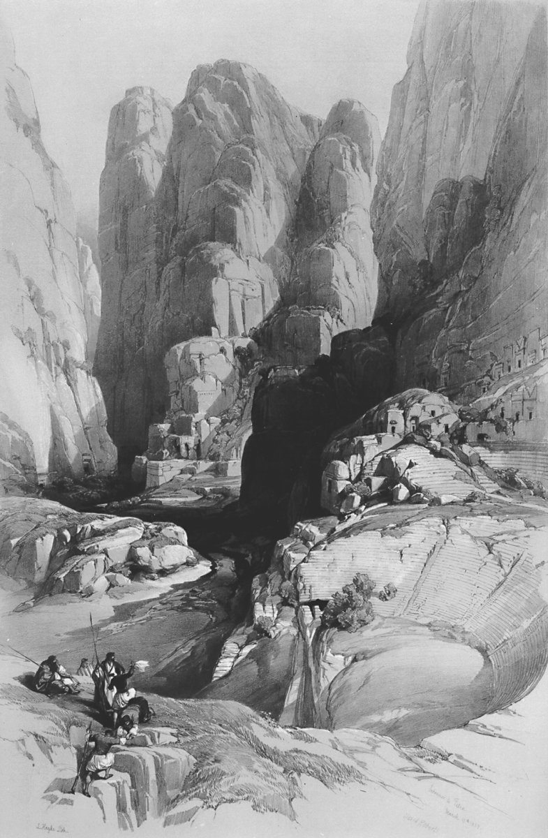 Image of Entrance to Petra 1839
