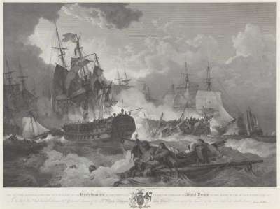 Image of The Victory Obtained over the Dutch Fleet by the British Squadron of the North Sea under the Command of Admiral Duncan in the Action of 11 October 1797 [The Battle of Camperdown]