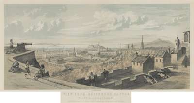 Image of View from Edinburgh Castle, from a Sketch taken by the Bishop of Glasgow in 1848