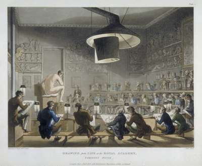 Image of Drawing from Life at the Royal Academy, Somerset House