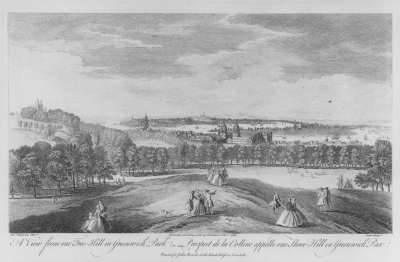 Image of The View from One-Tree Hill in Greenwich Park / Prospect de la Colline appelle One-Tree Hill en Greenwich Park