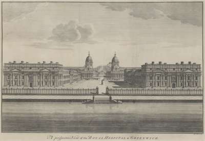 Image of A Perspective View of the Royal Hospital at Greenwich