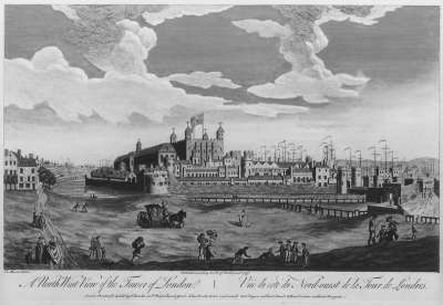 Image of A North West View of the Tower of London / Vue du Coté du Nord-Ouest de la Tour de Londres