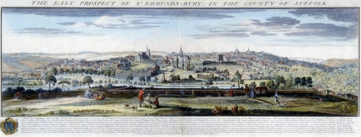 Image of The East Prospect of St. Edmunds-Bury, in the County of Suffolk
