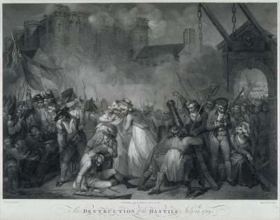 Image of The Destruction of the Bastile July 14th 1789