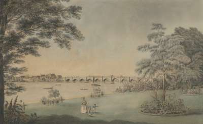 Image of Westminster Bridge from Lord Fife’s Garden, Whitehall
