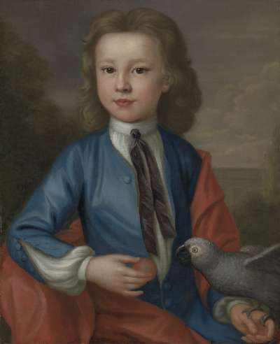 Image of Boy with Parrot