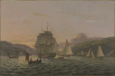 Image of Seascape: Men o’War at Dartmouth