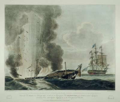 Image of Engagement of Frigates “Java” & “Constitution” [Plate 4]