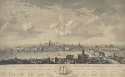 Image of South View of the City of London and part of Southwark as it appeared about the Year 1599