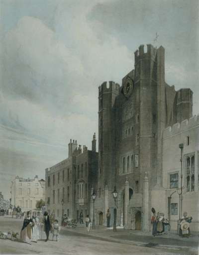Image of North Front to St. James’s Palace, from Cleveland Row