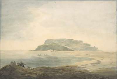 Image of Coast Scene with an Off-Shore Island