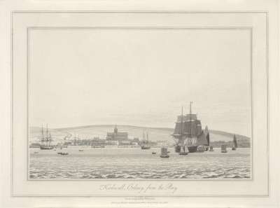 Image of Kirkwall, Orkney, from the Bay