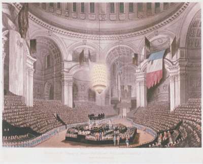 Image of Interment of the Remains of the Late Lord Viscount Nelson, in the Cathedral of St. Paul, London on the 9th of January, 1806