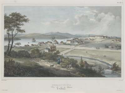 Image of Hobart-Town, Vue du côté des Casernes, Ile Van-Diemen