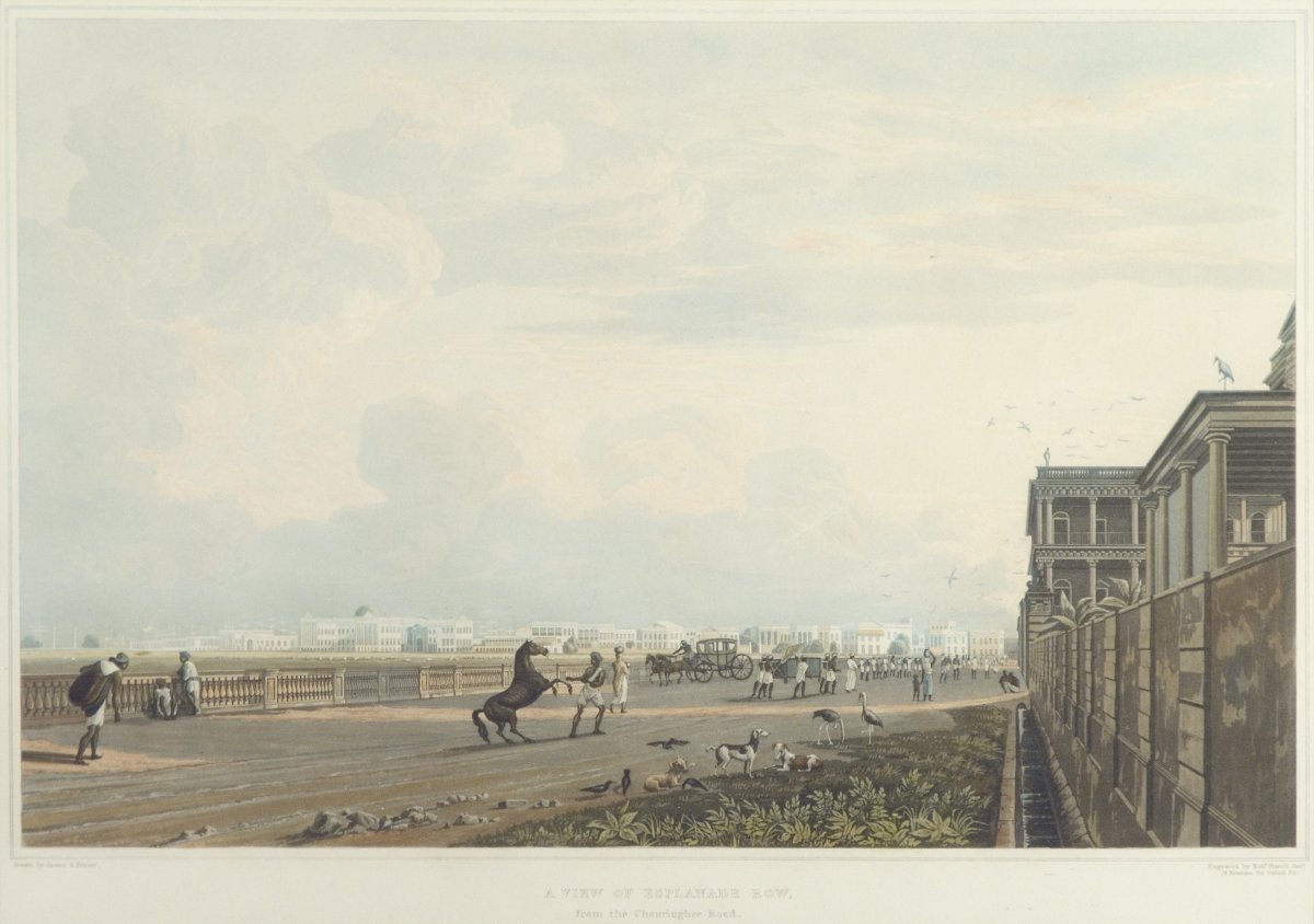 Image of View of Esplanade Row, Calcutta from Chouringhee Rd
