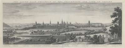 Image of The South-East Prospect of the University, and City of Oxford